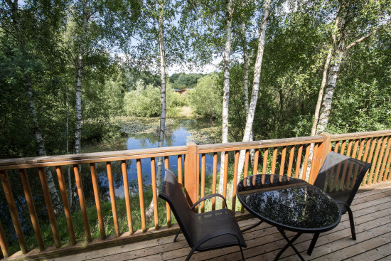 VIEW FROM TEAL VERANDA OVERLOOKING ALDER POND
